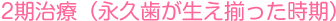 2期治療(永久歯が生え揃った時期)